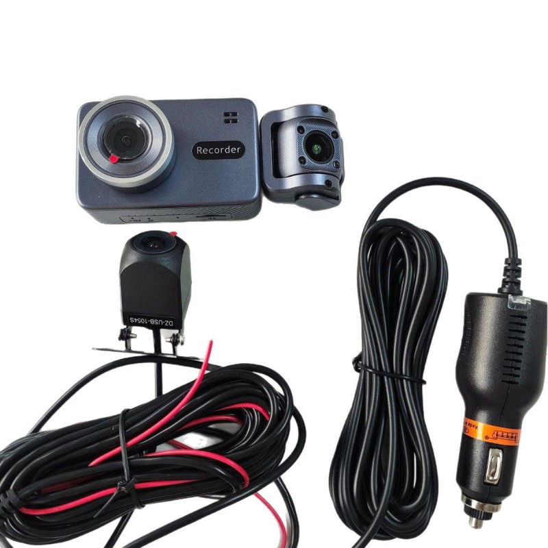 Dash cam 3 καναλιών με ευρυγώνιο φακό 170°, 1440p HD, Wi-Fi, συνεχής καταγραφή