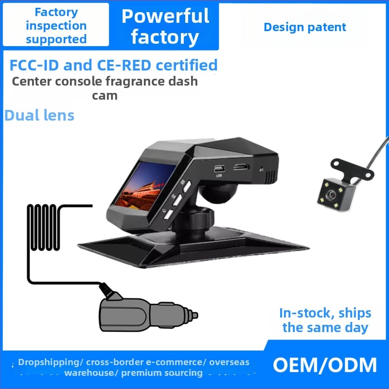 Κάμερα οδήγησης αυτοκινήτου με στήριξη στην κεντρική κονσόλα – βίντεο 1080p, 170° ευρυγώνιος φακός, υποστήριξη TF κάρτας, αποθήκευση 16 ωρών, 30 fps