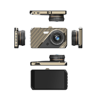 4 hüvelykes autós dash kamera – elő- és hátsó kettős felvétellel, 1080p, 140° széles látószög, parkolásfigyelés és éjszakai látás