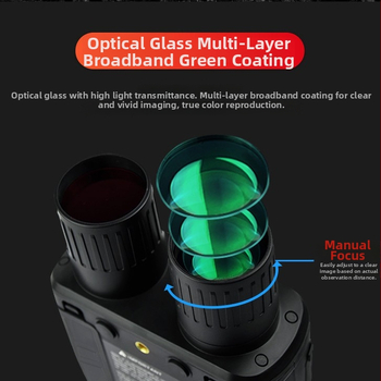 Binokulár s nočným videním pre vonkajšie použitie, deň a noc, 4K HD, vysoké zväčšenie