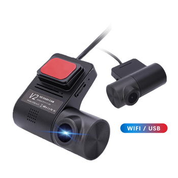 USB skrivena automobilska kamera, 1080p, 140° široki kut, ciklično snimanje, Wi‑Fi, montaža na vjetrobransko staklo