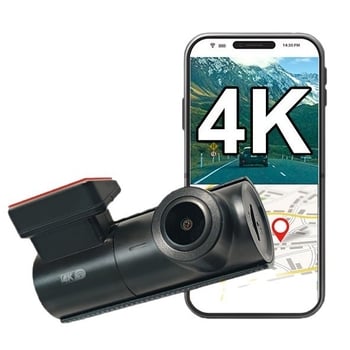 4K autós DVR Wi‑Fi-vel, parkolási felügyelet, 170° látószög, 256 GB memória