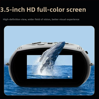 5x digitálny nočný pozorovací prístroj s meraním vzdialenosti, vonkajšia fotografia a video, HD infračervené nočné videnie