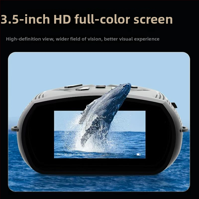 5x digitálny nočný pozorovací prístroj s meraním vzdialenosti, vonkajšia fotografia a video, HD infračervené nočné videnie