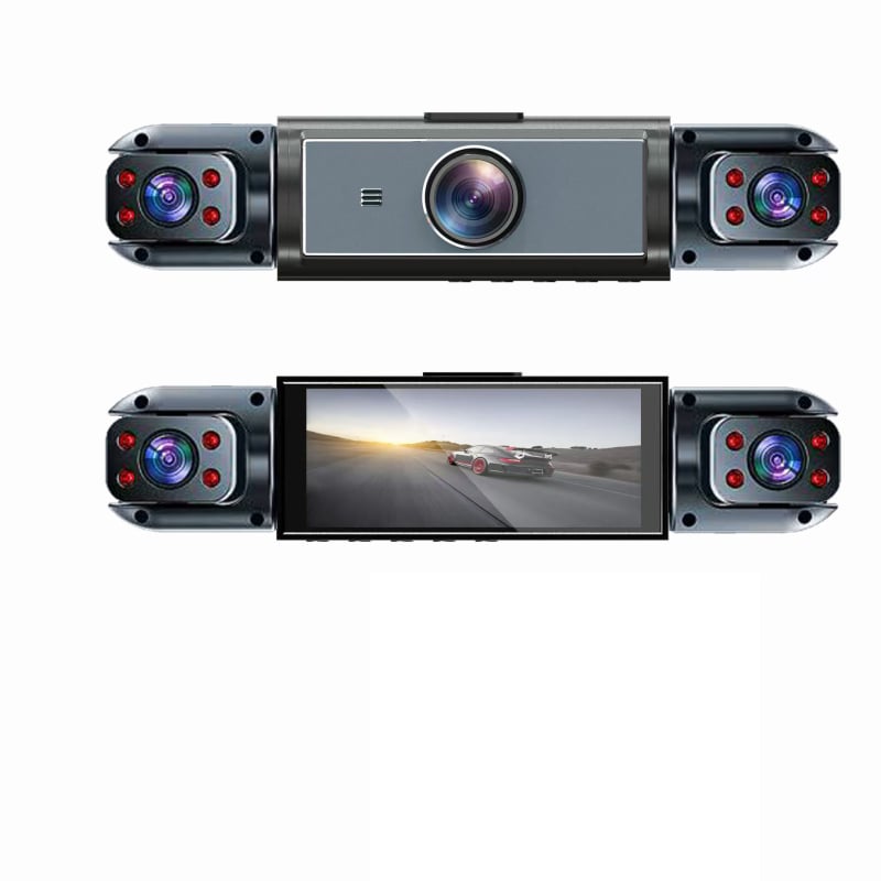 Dashcam αυτοκινήτου τεσσάρων φακών, νυχτερινή όραση, 1080p, 150° πεδίο θέασης, υποστήριξη TF κάρτας