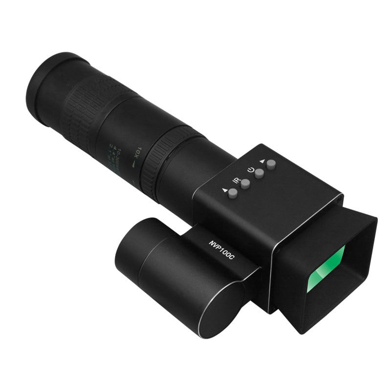 Infracrveni zoom monokular za noćni vid s zaslonom, 8–24x, 30 mm objektiv, domet 350 m, težina 350 g