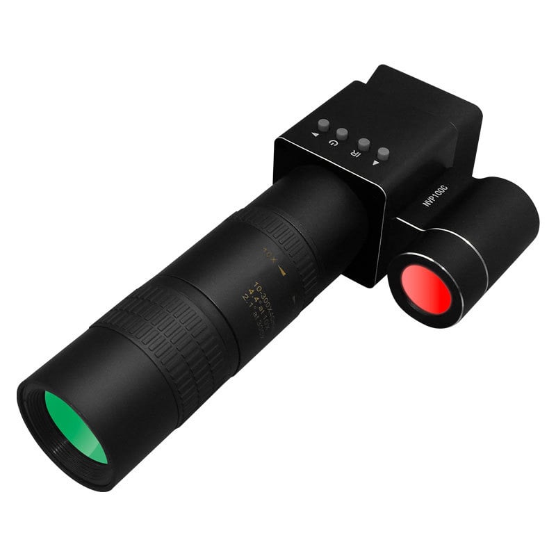 Infracrveni zoom monokular za noćni vid s zaslonom, 8–24x, 30 mm objektiv, domet 350 m, težina 350 g