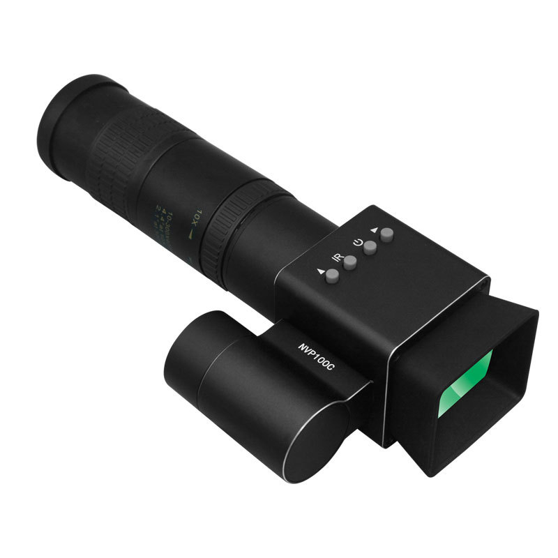 Infracrveni zoom monokular za noćni vid s zaslonom, 8–24x, 30 mm objektiv, domet 350 m, težina 350 g