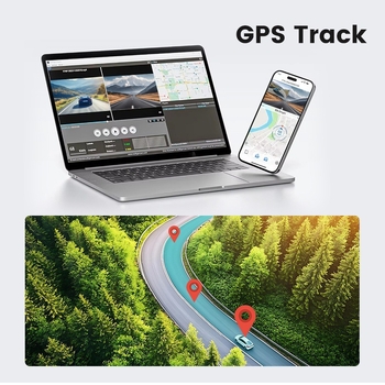 Κάμερα καταγραφής αυτοκινήτου με διπλό μπροστά-πίσω καταγραφή, 4K, νυχτερινή όραση, WiFi, γωνία θέασης 140°