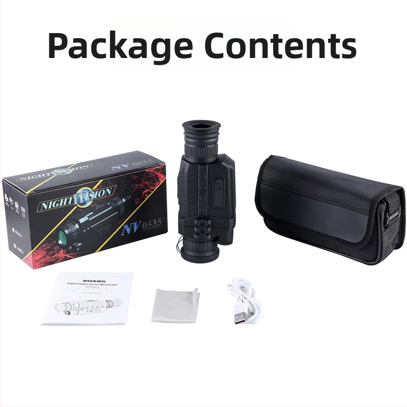 Maifeng NV0535 vonkajšie monokulárne digitálne nočné videnie s IR, ne-termické zobrazenie