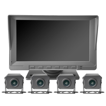 Camera pentru camion, înregistrare față-spate, 360°, ecran 7 inch, 1080p, 256GB memorie