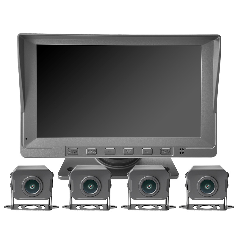 Camera pentru camion, înregistrare față-spate, 360°, ecran 7 inch, 1080p, 256GB memorie