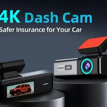 Dash cam 4K με διπλό φακό (εμπρός-πίσω), WiFi GPS, HiSilicon, γωνία προβολής 170°, κυκλική εγγραφή έως 128GB microSD, USB/AV