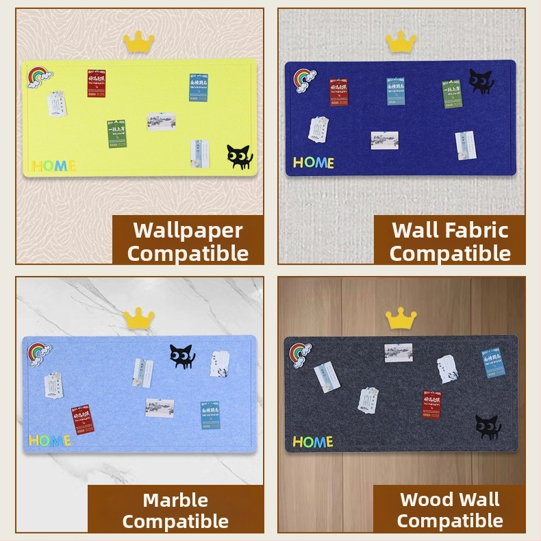 Prispôsobená filcová tabuľa na stenu – Xiao jia, polyesterové vlákno, moderný štýl, rytina