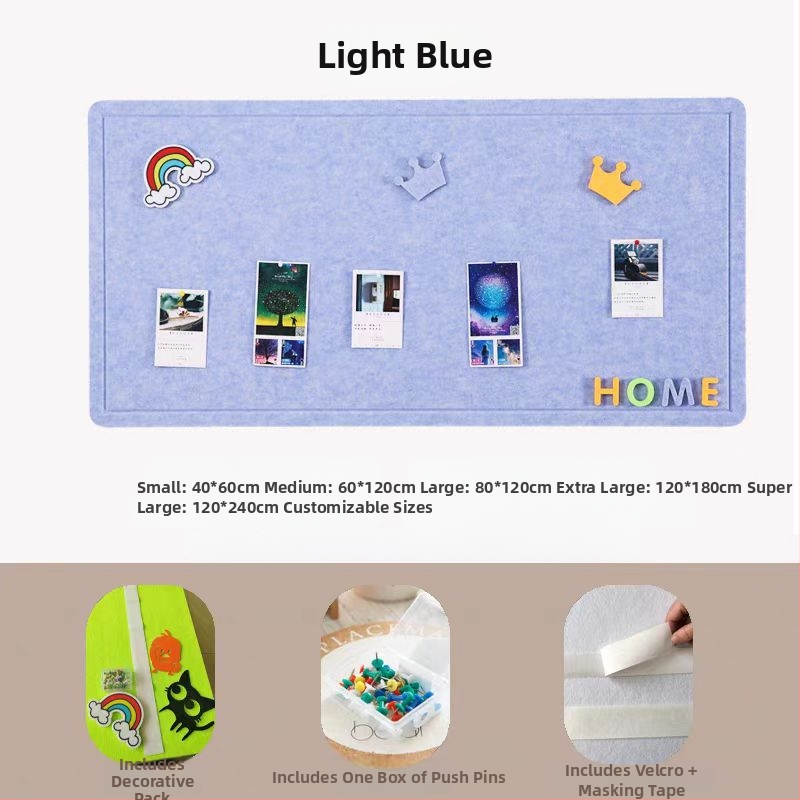 Prispôsobená filcová tabuľa na stenu – Xiao jia, polyesterové vlákno, moderný štýl, rytina