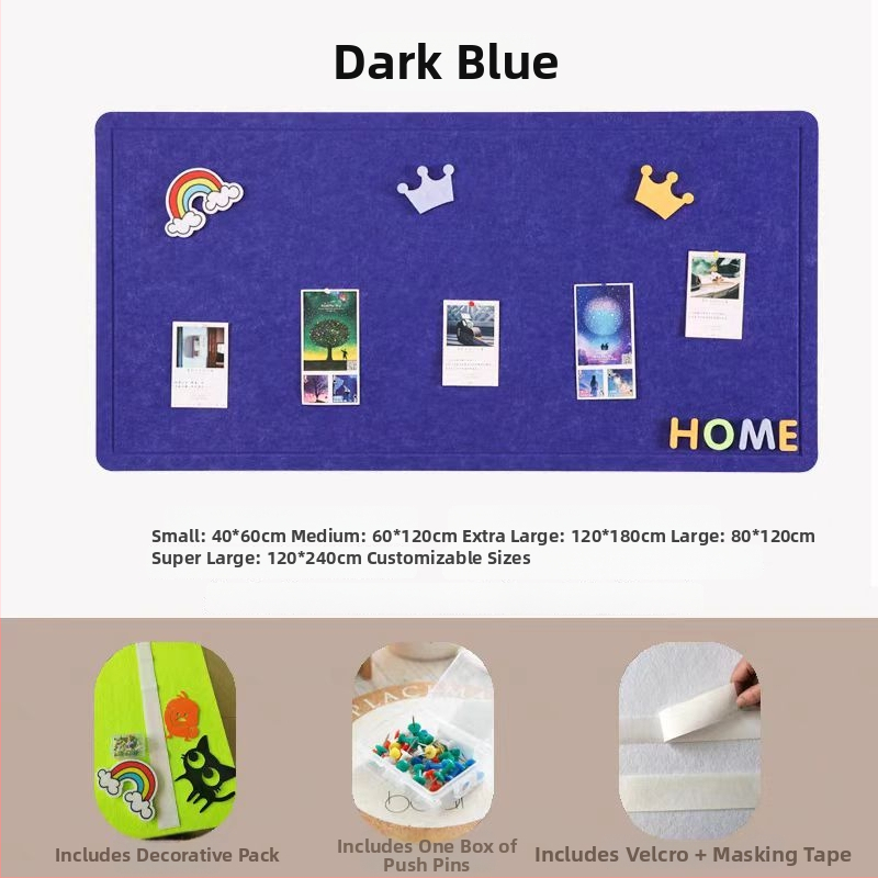 Prispôsobená filcová tabuľa na stenu – Xiao jia, polyesterové vlákno, moderný štýl, rytina