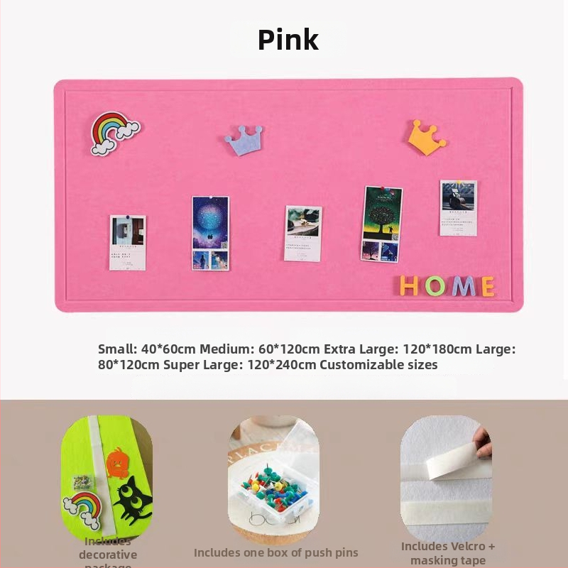 Prispôsobená filcová tabuľa na stenu – Xiao jia, polyesterové vlákno, moderný štýl, rytina