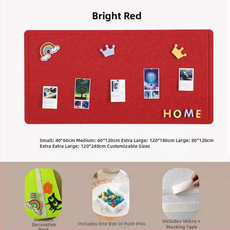 Prispôsobená filcová tabuľa na stenu – Xiao jia, polyesterové vlákno, moderný štýl, rytina