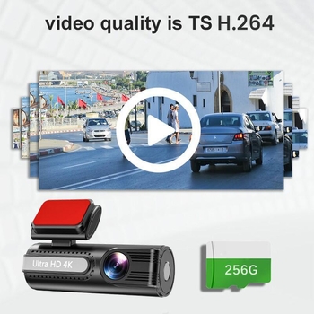 HD 4K dvostruka automobilska kamera s prednjom i stražnjom kamerom, Wi-Fi povezivanje