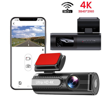 HD 4K dvostruka automobilska kamera s prednjom i stražnjom kamerom, Wi-Fi povezivanje