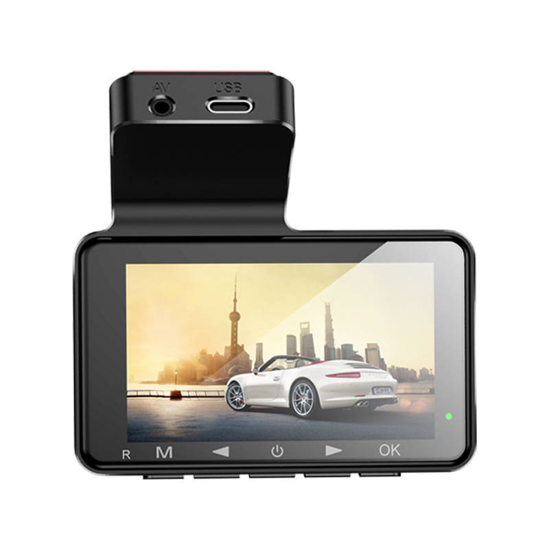 Dashcam s dvostrukim objektivom za auto 1080p, prednja i stražnja kamera, 170° kut, F1.5 otvor blende, noćni vid