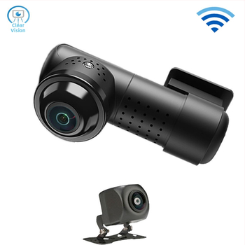 360° panoramska dash cam s bežičnim upravljanjem preko APP – 2160P, petlja snimanja, nadzor parkiranja, montaža na prednje staklo