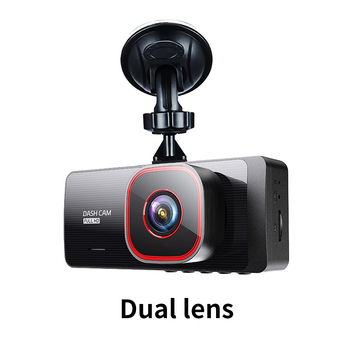 1080p trokanalni dash cam s dvostrukim lećama i slikom za parkiranje unatrag