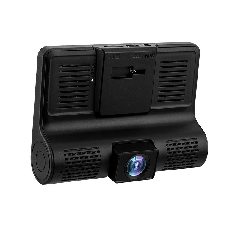 Dashcam s tri objektiva, 1080p, 170° vidni kut, petlja snimanja, Wi‑Fi