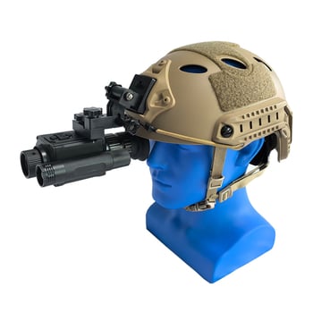 Infracrveni noćni vizir za kacigu i traku za glavu, dvostruka upotreba, 1–5× povećanje, 12 mm objektiv, domet 0–200 m, napajanje 3,7 V