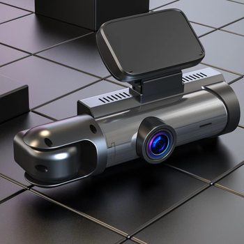 Μ8 καταγραφέας αυτοκινήτου με τρεις κάμερες: εμπρός, εσωτερική και πίσω, εγγραφή 1080p, 170° ευρυγώνιο, Wi‑Fi, τοποθέτηση στο παρμπρίζ