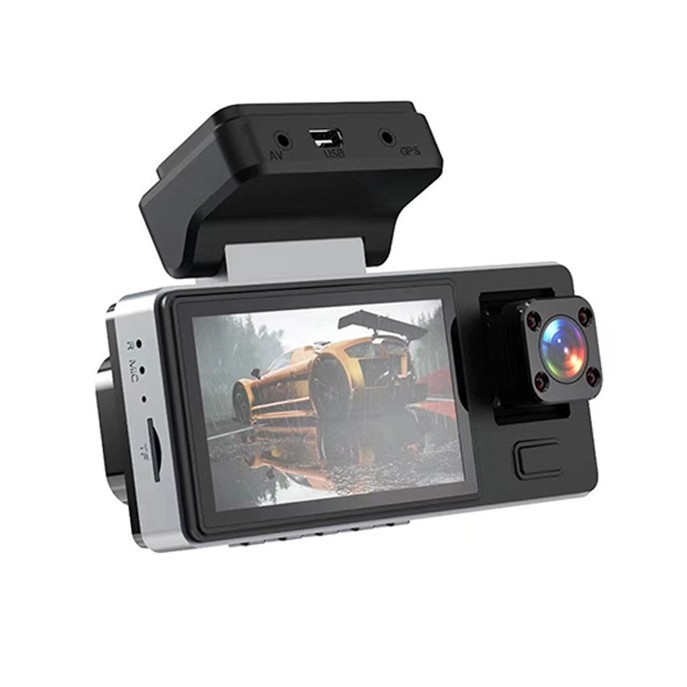 Κάμερα οδήγησης με τρεις φακούς, 1080p νυχτερινή όραση, Wi‑Fi, κυκλική καταγραφή, 150° ευρυγώνιο