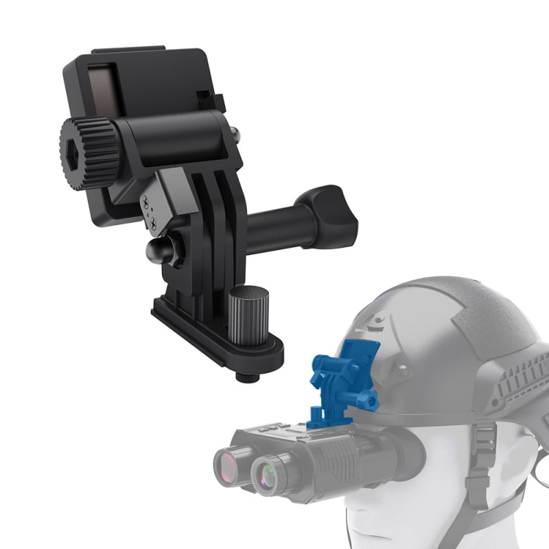 Κεφαλο-σύστημα υπέρυθρης νυχτερινής όρασης για κράνος, μεγέθυνση 6x–10x, βάρος 100 g