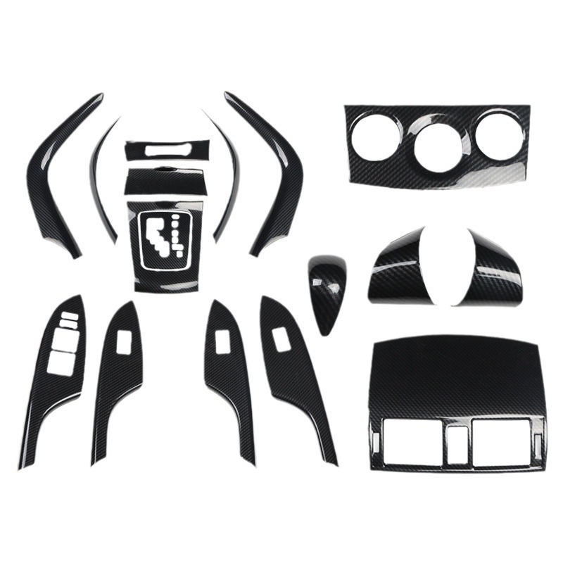Decal interior din plastic Mahamuzhen pentru ventilarea aerului și întrerupătorul geamului, model 07-13 Toyota Corolla, personalizare disponibilă