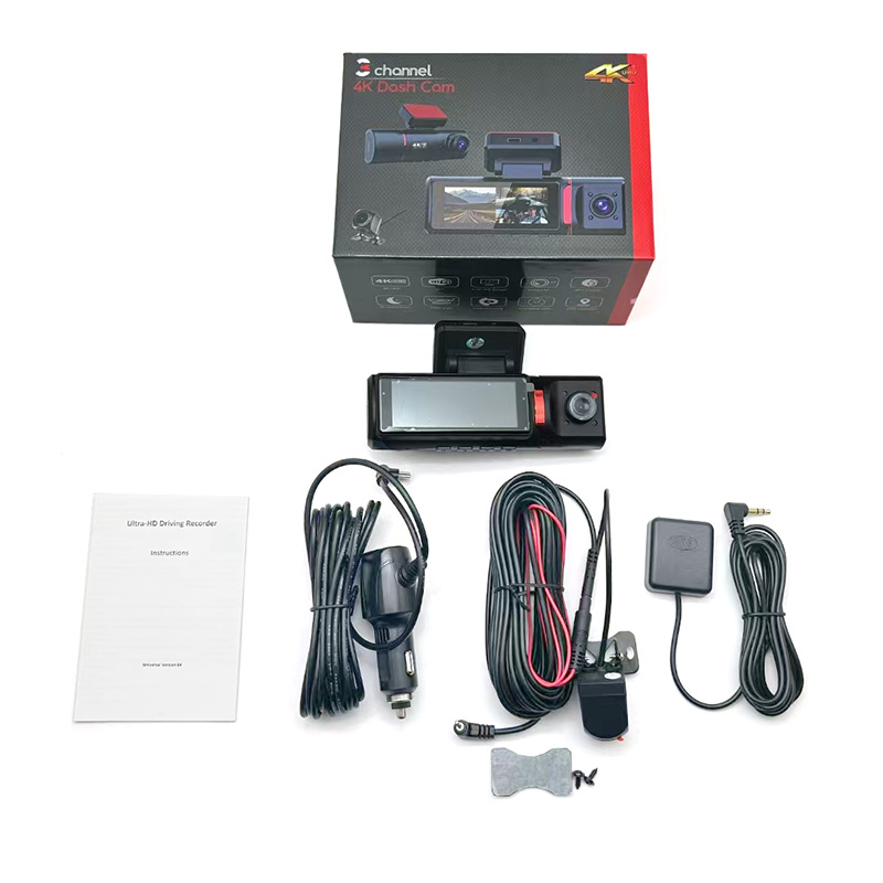 Aparat de înregistrare auto cu Wi-Fi, 2160P, unghi de 170°, înregistrare buclă 4 ore, obiectiv F1.8