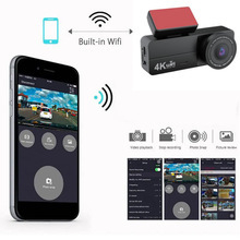 Dash cam αυτοκινήτου 4K με WiFi, 170° ευρυγώνιος φακός, νυχτερινή όραση, συνεχής καταγραφή