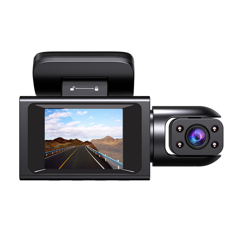 Automobilska dash cam 1080p s Type-C sučeljem, magnetskim držačem i trokanalnim snimanjem.