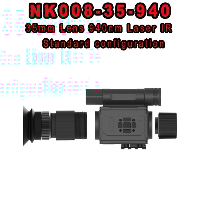 Telescope infraroșu pentru vedere nocturnă NK008 - până la 20x mărire, rază 0-400 m, tensiune 3,7 V, greutate 0,35 kg, HD pentru iluminare redusă