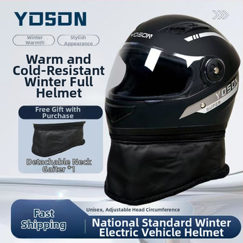 Κράνος full-face για ηλεκτρικά δίκυκλα, κατασκευή από πολυπροπυλενίου, χειμερινή χρήση, για ενηλίκους, πιστοποιημένο σύμφωνα με εταιρικά πρότυπα