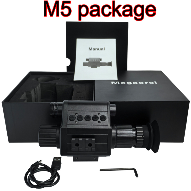 Megaorei M5 infracrveni teleskop za noćno promatranje s 4–16× uvećanjem, objektiv 16/25/35/55 mm, domet 200–400 m, težina 0,4 kg.