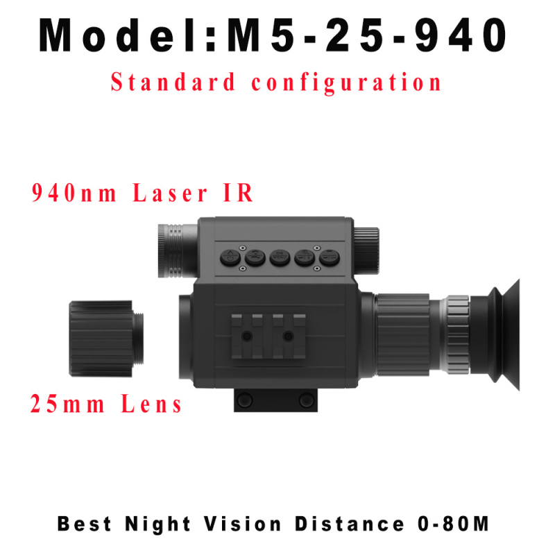 Megaorei M5 infracrveni teleskop za noćno promatranje s 4–16× uvećanjem, objektiv 16/25/35/55 mm, domet 200–400 m, težina 0,4 kg.