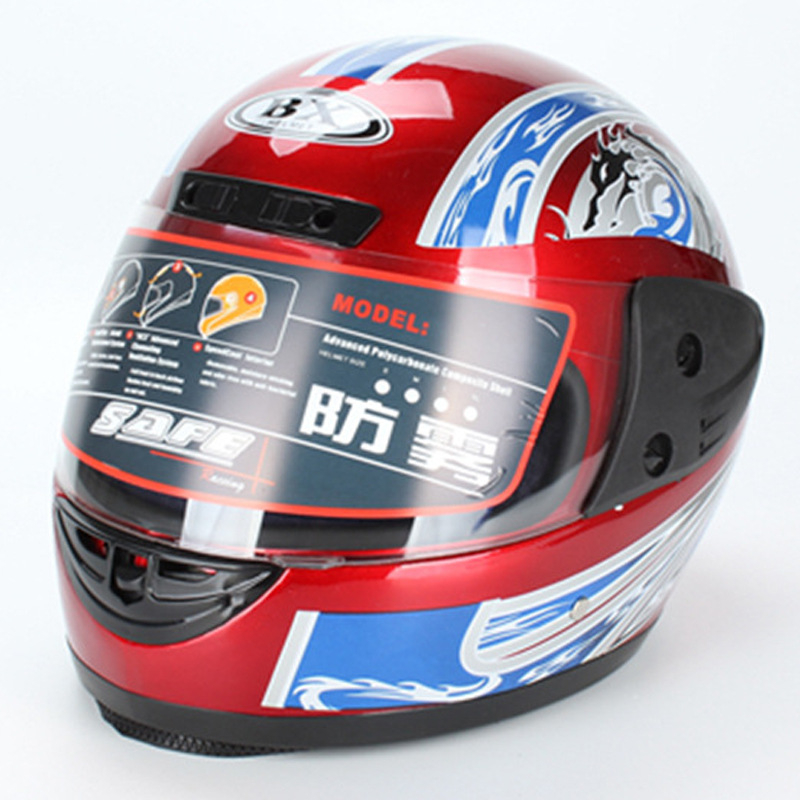 Teljes arcú sisak elektromos motorokhoz, téli párásodás elleni védelem, PP anyag, felnőtt használatra