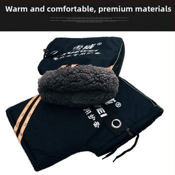 Meleg fogantyúvédő, Xuewei, lovagi kesztyű-stílus, anyag: esőálló vászon