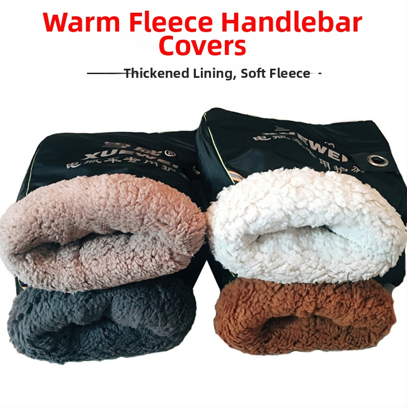 Meleg fogantyúvédő, Xuewei, lovagi kesztyű-stílus, anyag: esőálló vászon