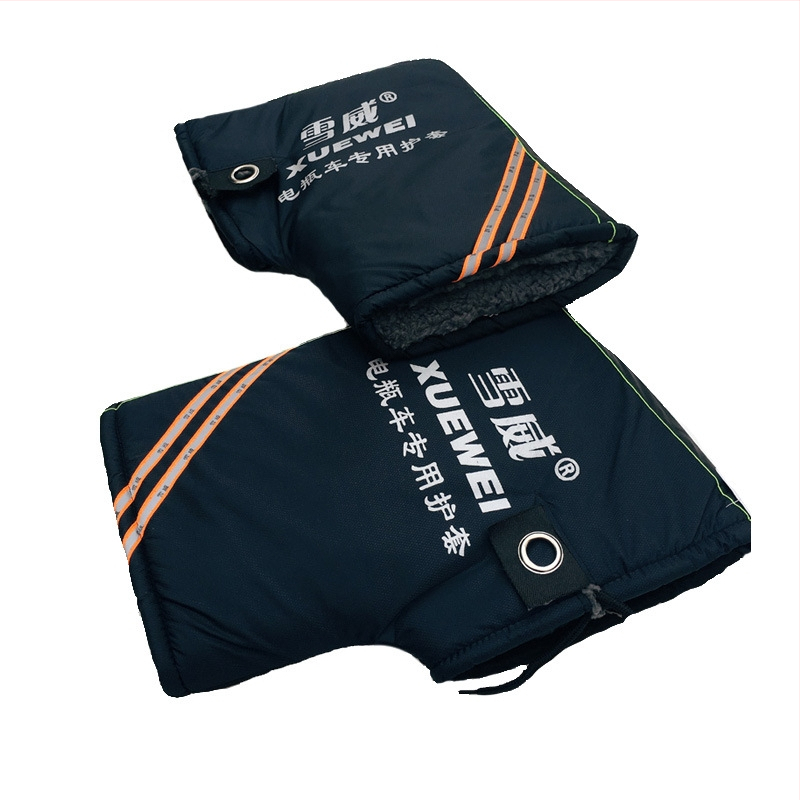 Meleg fogantyúvédő, Xuewei, lovagi kesztyű-stílus, anyag: esőálló vászon