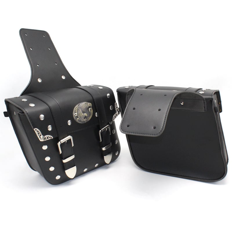 Τσάντα για μοτοσικλέτα — PU δέρμα, Knight Pack στυλ, Σειρά Fire