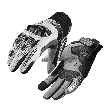 GMBIKER γάντια μοτοσικλέτας από κατσικίσιο δέρμα, στυλ ιππότης