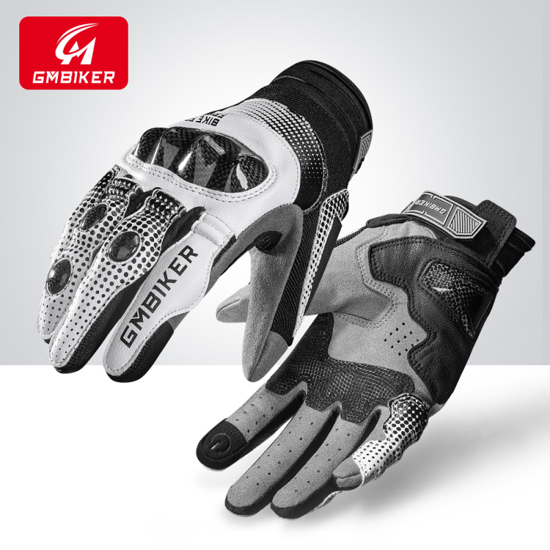 GMBIKER γάντια μοτοσικλέτας από κατσικίσιο δέρμα, στυλ ιππότης