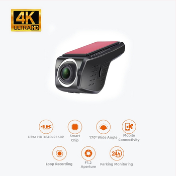 Dvojobjektív palubná kamera, 1080p, 170° široký uhol, WiFi, monitorovanie parkovania