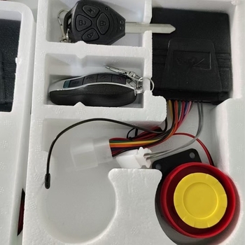 Motorkerékpár riasztó távirányítással, kulcs nélküli indítás, egy gombos gyújtás, 12V vízálló, univerzálisan kompatibil