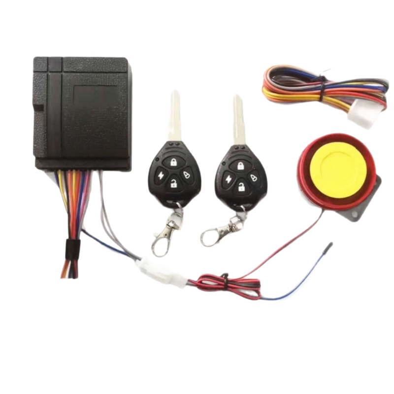 Motorkerékpár riasztó távirányítással, kulcs nélküli indítás, egy gombos gyújtás, 12V vízálló, univerzálisan kompatibil